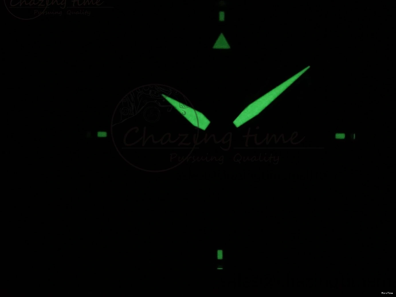 MIROTIME 0402 Pilot Top Gun IW326901 M+F 1:1 Best Edition Black Dial on Black Rubber Strap A SportInspired 6999